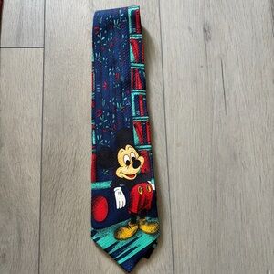 Disney Mickey Mouse Tie - Navy and Red